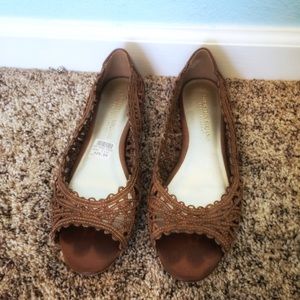 Christian Siriano lace-cut style flats Size 7 1/2